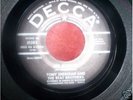BEATLES RARE 1962 BLACK LABEL DJ MY BONNIE DECCA 45