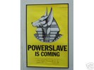 IRON MAIDEN POWERSLAVE ORIG POSTER PROMO ONLY PRE LP.