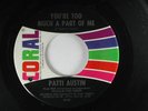 PATTI AUSTIN (northern 45) TOO MUCH A PART OF ME CORAL