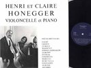 THE RAREST CELLO ST RECITAL LP H.&C. HONEGGER