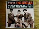 beatles 45 record, hard sleeve, four by the beatles