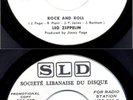 Led Zeppelin Rare 45 RPM Lebanese White Label