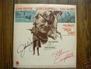 TRUE GRIT JOHN WAYNE CAMPBELL SIGNED VINYL LP AUTOGRAPH