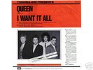   QUEEN    I WANT IT ALL  7''  PROMO  Japan