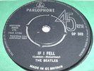 BEATLES - IF I FELL  PARLOPHONE DP 562 EXPORT ISSUE 