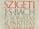Bach 3 LP Box Sonatas & Partitas JOSEPH SZIGETI MINT