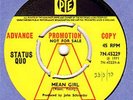 STATUS QUO PROMO  UK YELLOW PYE DEMO MEAN GIRL