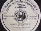 MIGUEL DE UNAMUNO 1931 Regal LK 4105 RARE SPOKEN 78 RPM