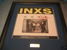 inxs michael hutchence signed lp 100% authentic