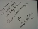 1967 Anthony Perkins Autograph Stephen Sondheim