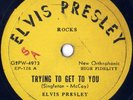 philippines ELVIS PRESLEY 78 rpm TRYING TO GET TO YOU