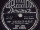 HARRY JAMES 78 BRUNSWICK 8443 RARE FRANK SINATRA 1939