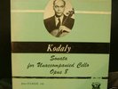 JANOS STARKER UNACCOMPANIED CELLO  KODALY PERIOD LP NM