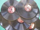 7 schellack-platten der firma kristall, selten
