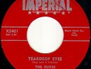 RARE '56 DOO-WOP 45 DUKES-TEARDROP EYES-Imperial 5401
