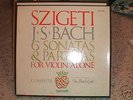 BACH 6 Sonatas & Partitas 1st SZIGETI Vanguard BG