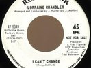 NORTHERN SOUL 45 LORRAINE CHANDLER I CANT CHANGE RCA