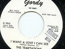 Temptations I Want a Love I Can See Gordy Demo Rare