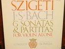 BACH 6 Sonatas/Partitas SOLO VIOLIN SZIGETI BG 627/9