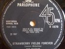 Beatles Strawberry Fields Forever Rare Orig 45 & P/S