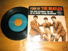 RARE FOUR BY THE BEATLES EP45 BLUE-GREEN LABEL C1964 VG