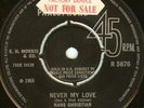 HANS CHRISTIAN*NEVER MY LOVE*JOHN ANDERSON YES*UK*45