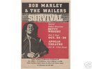 ORIG BOB MARLEY FLYER APOLLO THEATRE 1979 SURVIVAL