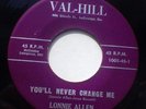 Rare orig. Rockabilly 45*Lonnie Allen on VAL-HILL*NM