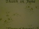 DEATH IN JUNE - FLOWERS OF AUTUMN - SIGNED LP