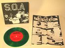 S.O.A. 1981 HC PUNK EP 45 PS KBD DISCHORD GREEN WAX SXE