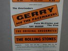 ROLLING STONES GERRY AND THE PACEMAKERS DEC 1963 FLYER
