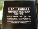 VARIOUS ARTISTS For Example 1969-1978 3XLP FMP w/ book