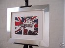 SEX PISTOLS ANARCHY SIGNED CLOTH CANVAS POP ART CHROME