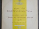 Ravel Mihalovici Sonatas Max Rostal Monique Haas DGG