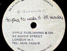 Grapefruit -  Apple Publishing Emidisc  ACETATE Beatles