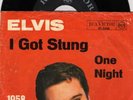 Elvis Presley Jahreszahlcover I got stung 1958 47-7410