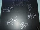 Signed AC/DC AC DC Back in Black Vintage LP x 5 w/COA