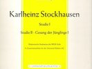 Karlheinz Stockhausen / Studie 1/ Jünglinge / DGG tulip