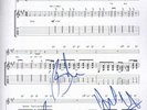 U2 VERTIGO SHEET MUSIC FULLY SIGNED W/COA BONO EDGE