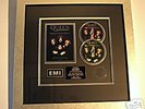 Framed Queen Greatest Video Hits 1 Award.