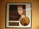 Céline DION, disque d'or cadre numéroté