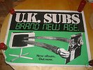 UK SUBS BRAND NEW AGE POSTER 80S