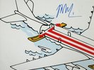 NEIL YOUNG *Signed LANDING ON WATER PROMO LP* UNPLAYED