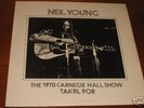 NEIL YOUNG 1970 carnegie hall LIVE LP PSYCH RARE