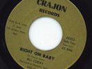 BILL CODAY right on baby Crajon northern soul 45 *RARE*