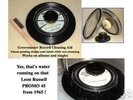 Groovmaster Label Saver 45 & LP Vinyl Record Cleaner