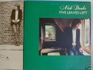 NICK DRAKE Five Leaves Left PINK RIM ISLAND LP