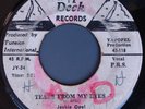 JACKIE OPEL TEARS FROM MY EYES 45 ON TOP DECK RARE