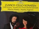 CELLO SONATAS BACH MAISKY ARGERICH DGG Digital 415471-1