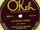 Okeh 40189 VG+ PIRON NEW ORLEANS BAND Louisiana Swing